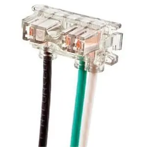 Hubbell-Wiring SNAP2RA Straight And Right Angle Pigtailed Terminal 125-Volt 12-AWG Stranded SnapConnect® Brand New