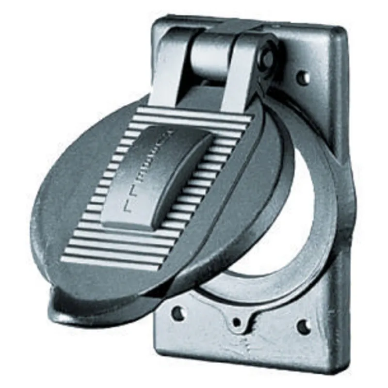 Hubbell-Wiring HBL9425 Cast Aluminum Weatherproof Lift Cover 4-9/16-Inch x 2-27/32-Inch x 1-3/32-Inch Fast Shipping