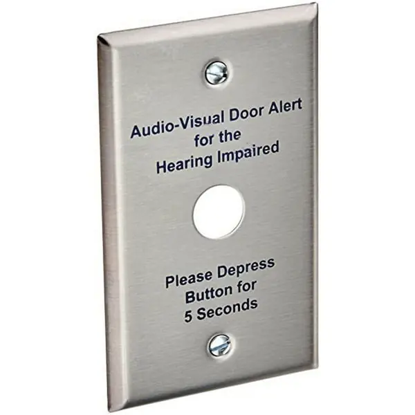 Mega Sale Edwards 147-10 Stainless Steel 1-Gang 1-Port Pushbutton Faceplate