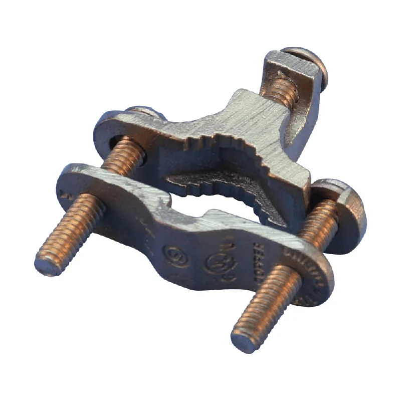 Buy Direct Erico EK17 Bronze Alloy Perpendicular Direct Burial Rebar Grounding Clamp 1/2 - 1-Inch Pipe 10-2-AWG Solid