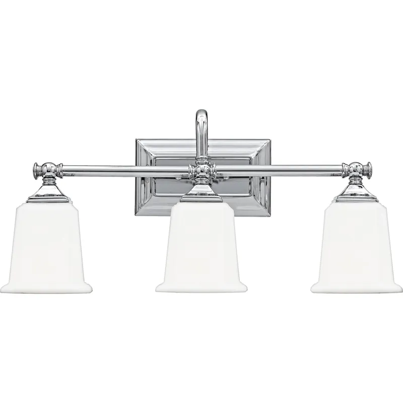 Cheap Quoizel Lighting NL8603C 3-Light Traditional/Classic Bath Fixture 100/23-Watt 120-Volt Polished Chrome Nicholas
