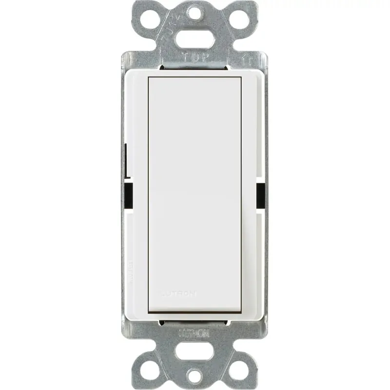 Lutron CA-1PS-WH 120/277-Volt 15-Amp 1-Pole Mechanical Switch White Diva® Modern