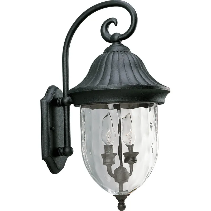 Progress Lighting P5829-31 2-Light Wall Lantern 60-Watt 120-Volt Textured Black Powder Coated Coventry Next Day Delivery