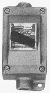 Crouse-Hinds EDSC218 2-Pole Feraloy® Iron Alloy Surface Mount EDS Series Feed-Through Snap Switch Control Station 3/4-Inch Limited Edition