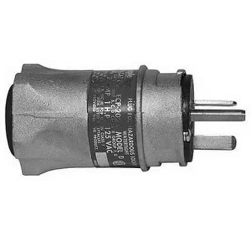 Appleton ECP-1523 2-Wire 3-Pole ECP Series Industrial Grade Watertight Standard Plug 125-Volt AC 15-Amp U-Line® Interchanger™ Original
