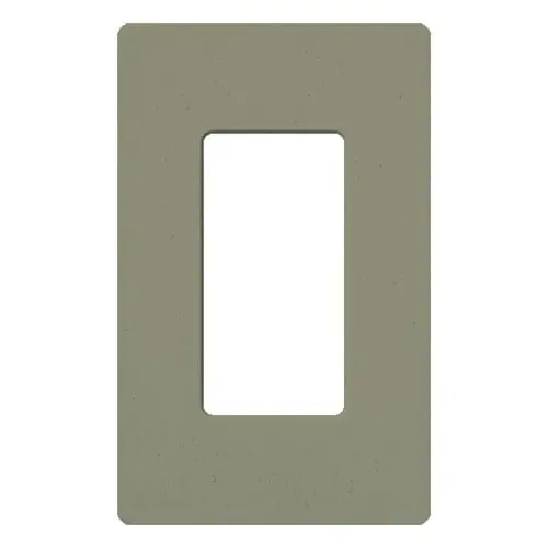 Free Shipping Lutron SC-1-GB Polycarbonate Flush Mount Designer Style Standard Size 1-Gang Screwless Wallplate 1-Dimmer Switch Greenbriar Claro® Satin Colors®