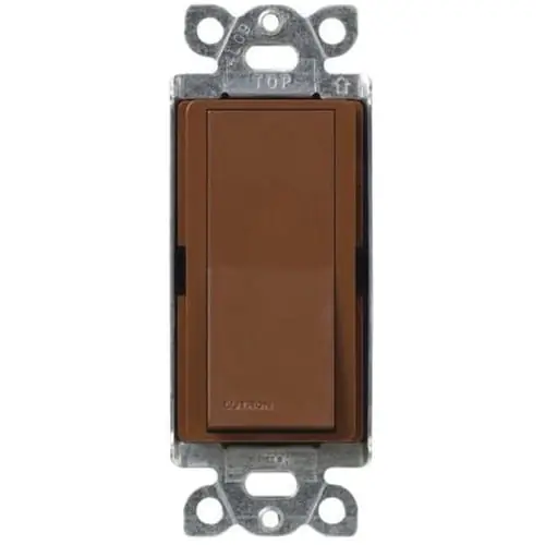 Lutron SC-1PS-SI 120/277-Volt 15-Amp 1-Pole Standard Rocker General Purpose Switch Siena Markdown