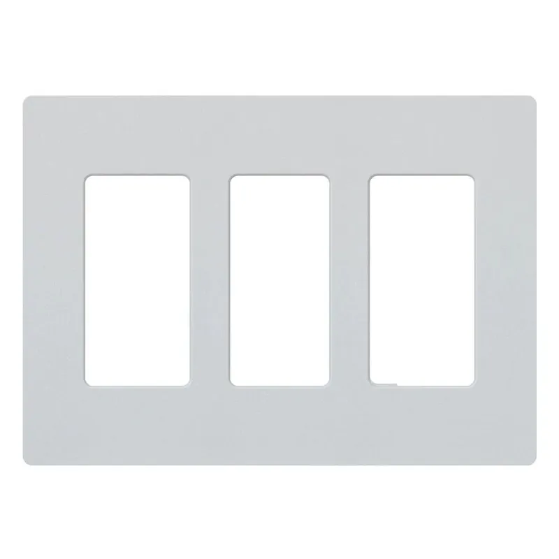 Free Shipping Lutron SC-3-PD Polycarbonate Standard Size Screwless 3-Gang Wallplate 3-Dimmer Palladium Claro®