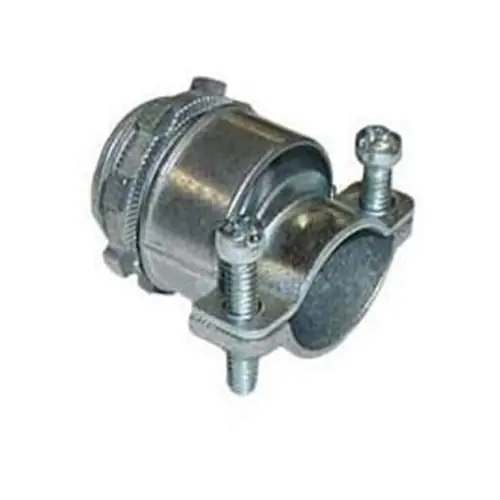 Bridgeport 655-DC2 Die Cast Zinc Two Screw Strap Straight Cable Connector 3/4-Inch Place Order