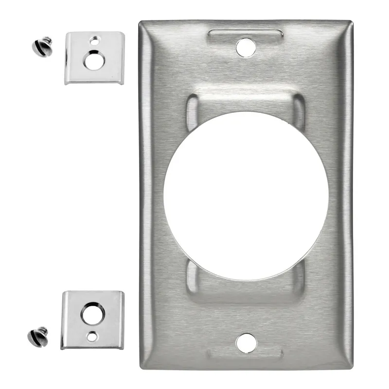 Order Now Hubbell-Wiring SS750 Stainless Steel Screw Mount Standard Size 1-Gang Wallplate Twist-Lock®