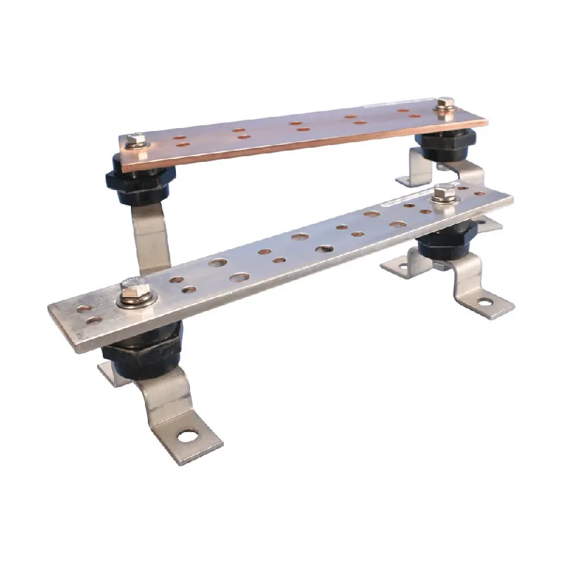 Sale Erico TGBA12L06PT Copper Telecom Grounding Busbar 12-Inch Length x 2-Inch Width x 1/4-Inch Thickness 9-Inch Length