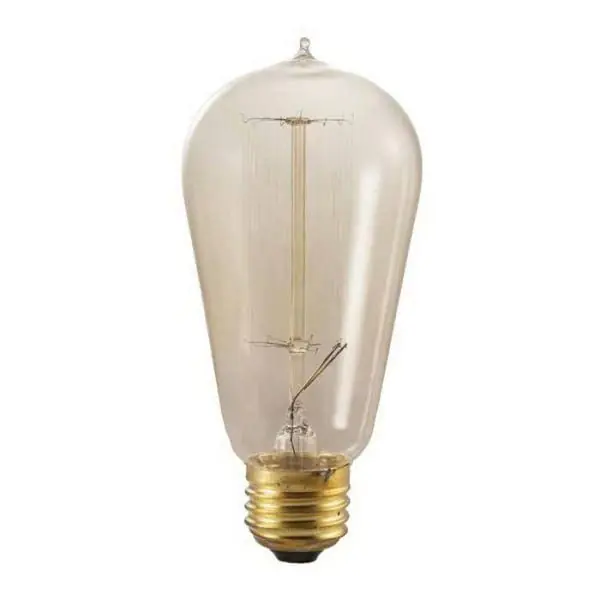 Warranty Included Bulbrite 134018 Straight Tube ST18 Incandescent Lamp 40-Watt E26 Medium Base 135-Lumens 100 CRI 2200K Clear
