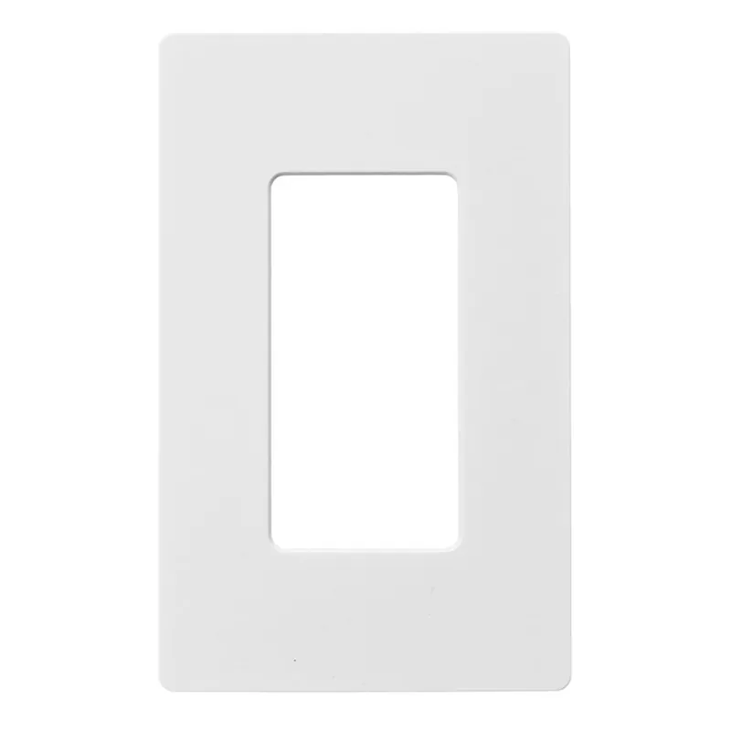 Hubbell-Wiring RCW1W Nylon Snap-On Mount Standard Size 1-Gang Wallplate/Faceplate 1-Decorator White netSELECT® Exclusive