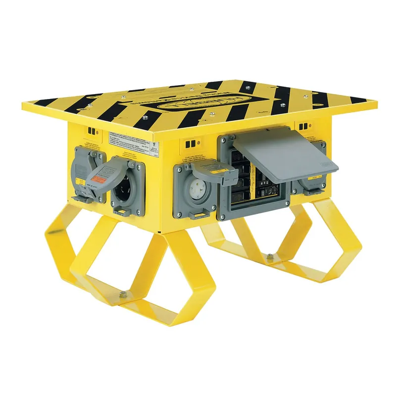 Fan Favorite Hubbell-Wiring SBSB2 Straight Blade Temporary Power Box 120/240-Volt AC 50-Amp Spider® II