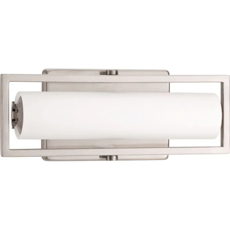Progress Lighting P2781-0930K9 1-Light Linear LED Bath And Vanity Fixture 15-Watt 120-Volt AC Brushed Nickel Frame Affordable