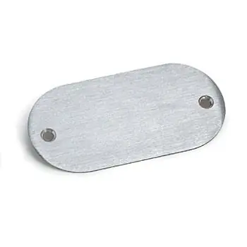 While Supplies Last Lew 203-A Aluminium Floor Box Cover 4-Inch x 2-Inch x 0.06-Inch