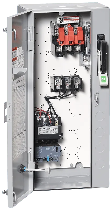One Day Deal Siemens 17CUC92BJ11 3-Pole Non-Reversing Combination Full Voltage Motor Starter NEMA 0 24-Volt AC at 50/60-Hz 3 - 12-Amp Overload Relay 30-Amp Fusi