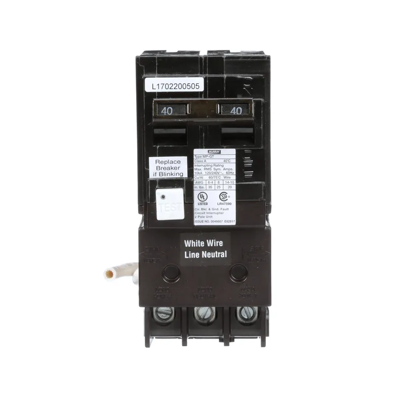 Siemens MP240GFA Type MP-GT Ground Fault Circuit Interrupter 2-Pole 40-Amp 120/240-Volt AC Buy Online