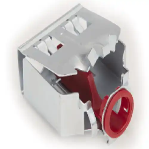 Limited Time Bridgeport AMC-52QI Electroplated Zinc Steel Quick Install Duplex Connector 3/8-Inch E-Z Lock™