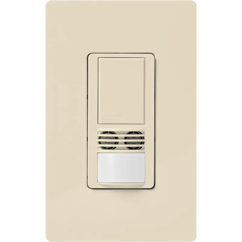 Limited Edition Lutron MS-A102-LA Dual Technology Passive Infrared/Ultrasonic Occupancy Sensor Switch 900-Sq-ft Major 400-Sq-ft Minor Motion 120 - 277-Volt Light A