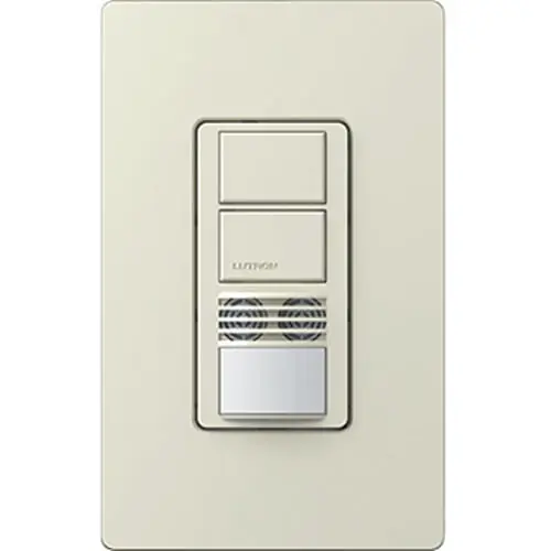Holiday Sale Lutron MS-A202-LA Dual Technology Passive Infrared/Ultrasonic Occupancy Sensor Switch 900-Sq-ft Major 400-Sq-ft Minor Motion 120 - 277-Volt Light A