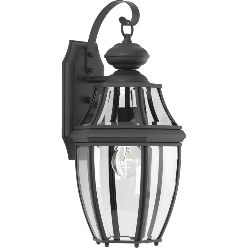 Progress Lighting P6611-31 1-Light Medium Wall Lantern 100-Watt 120-Volt Textured Black Painted New Haven Limited Offer