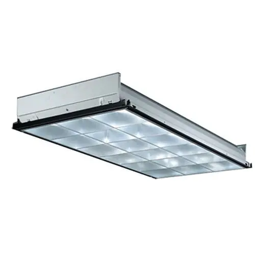 Lithonia Lighting PT3L41-MV 3-Light Recessed Parabolic Troffer 96-Watt 120 - 277-Volt AC Baked White Enamel Best Choice