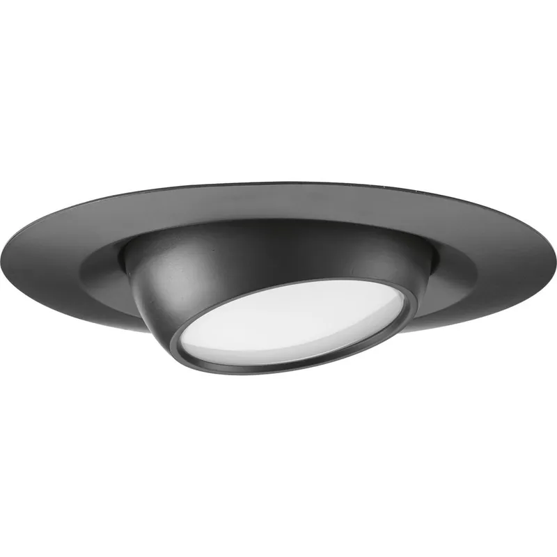 Best Choice Progress Lighting P8076-31-30K Dimmable 6-Inch LED Recessed Eyeball Trim Round 120-Volt AC 10-Watt 3000K 752-Lumens Black