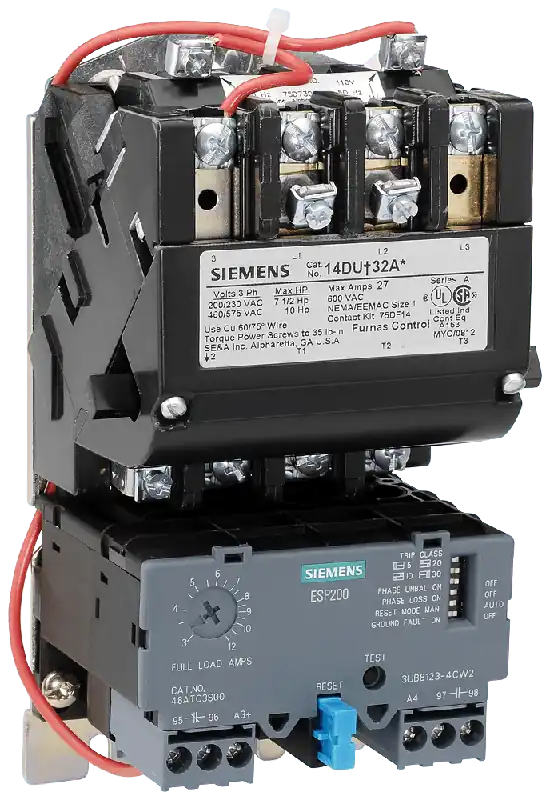 Holiday Sale Siemens 14EUE32AC 3-Pole Non-Reversing Combination Full Voltage Motor Starter NEMA 1-3/4 220 - 240/440 - 480-Volt AC 10 - 40-Amp
