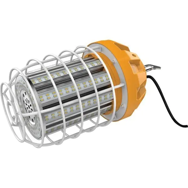 Top Rated Satco S8946 Hi-Bay Hi-Lumen LED Temporary Caged Lamp 100-Watt 120-Volt Hi-Pro