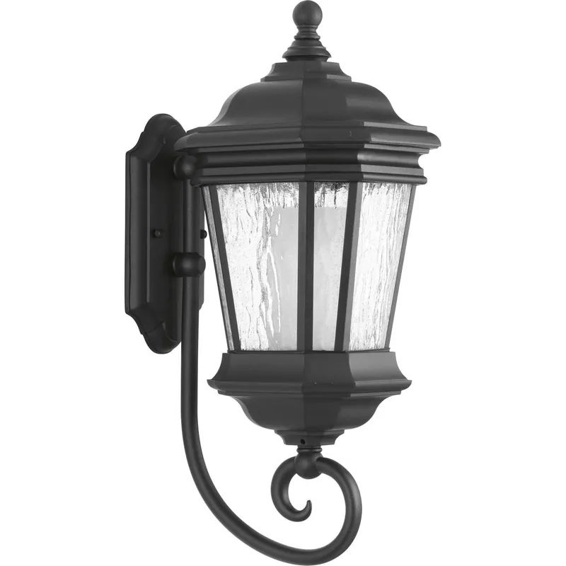Progress Lighting P6631-31 1-Light Medium Wall Lantern 26-Watt 120-Volt Black Crawford Must Have