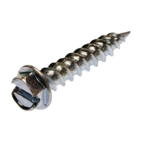 Low Price Metallics JQK12114 Zinc Chromate Steel Self-Piercing Tapping Screw #12 x 1-1/4-Inch