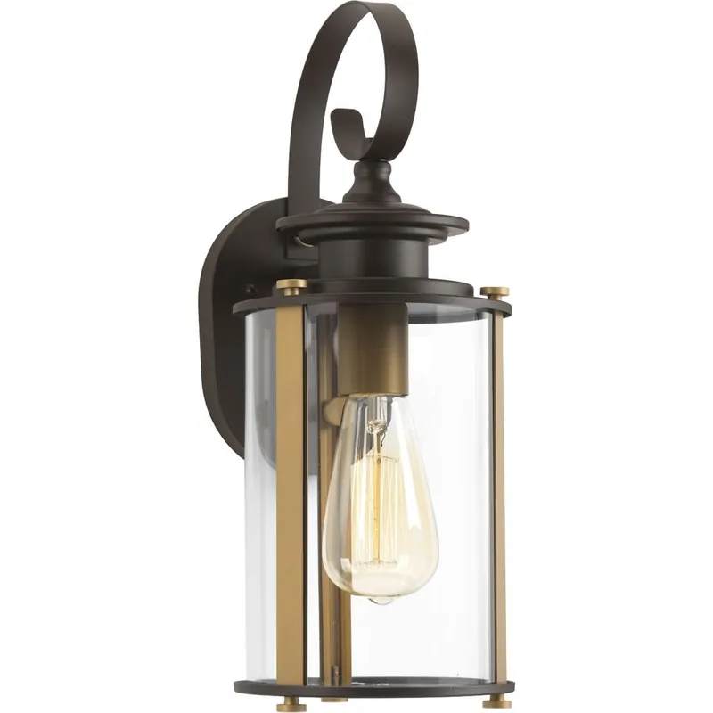 Limited Time Progress Lighting P560036-020 1-Light Incandescent Small Wall Lantern 100-Watt 120-Volt Antique Bronze Squire
