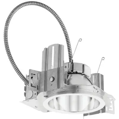 Lithonia Lighting LDN640/20LO6ARLSSMVOLTEZ1 Dimmable New Construction Self-Flanged Non-IC 6-Inch LED Down Light 120 - 277-Volt AC Round Clear Trim Best Seller