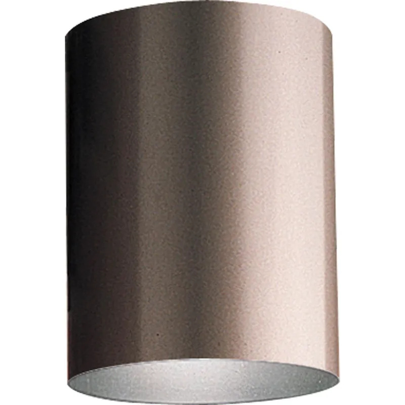 Fast Shipping Progress Lighting P5774-20/30K Dimmable 1-Light Outdoor LED Flush Mount Cylinder 16.9-Watt 120-Volt Die Cast Extruded Aluminum Brown
