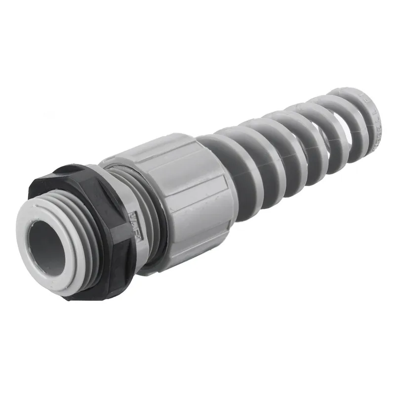 Hubbell-Wiring HJ1015GPK25 Miniature Series Straight Cord Connector With Spiral 3/8-Inch 0.28 - 0.34-Inch Kellems® Hubbell Juniors® Top Rated