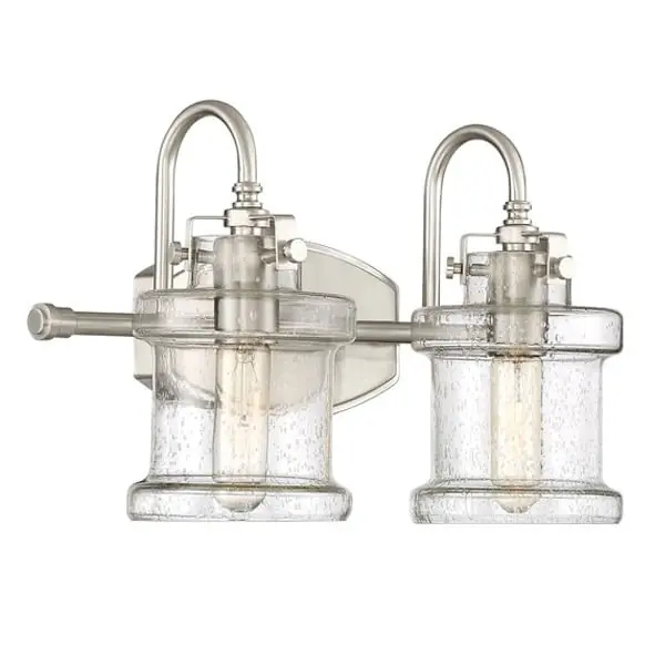 Don’t Miss Out Quoizel Lighting DNY8602BN 2-Light Bath Fixture 100-Watt 120-Volt Brushed Nickel Danbury