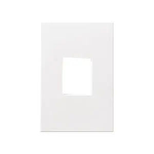 Lutron NT-S-NFB-WH Plastic Wall Mount Standard Size Thin Profile Architectural 1-Gang Wallplate White Nova-T Sale
