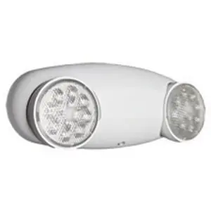 Grab Now Lithonia Lighting ELM2-LED-HO-SD-T20C-M12 Universal J-Box/Ceiling/Wall Mount 2-Head Self-Diagnostic LED Emergency Light 1.5-Watt 120/277-Volt White