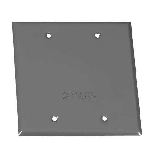 While Supplies Last WEATHERPROOF CAST DEVICE BOX COVER EGS WCB24 2 GANG BLANK CVR