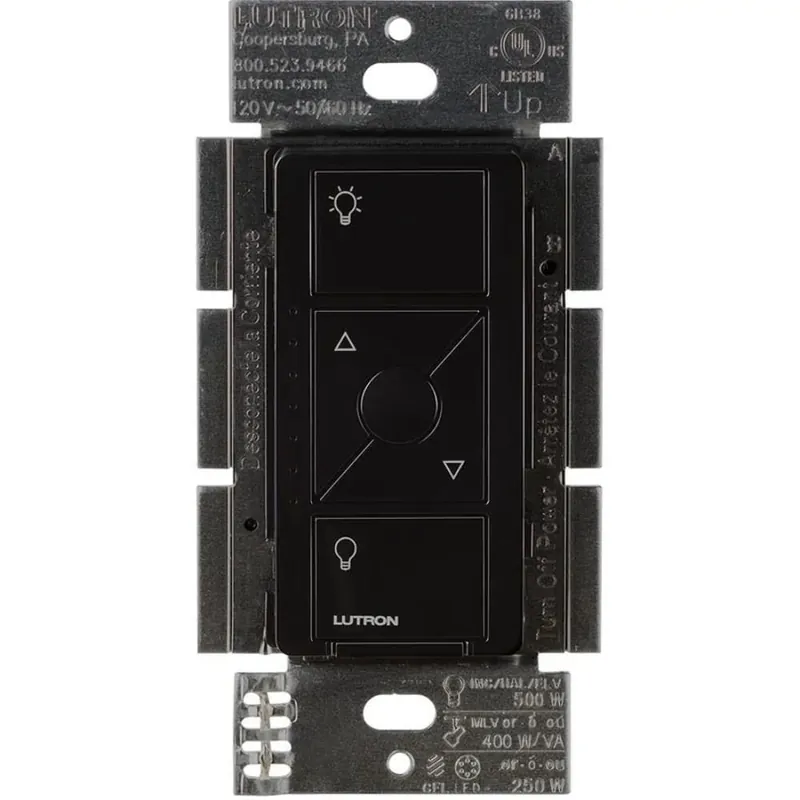 Hassle-Free Returns Lutron PD-5NE-BL 120-Volt Phase Selectable Wireless Dimmer Black Caseta®