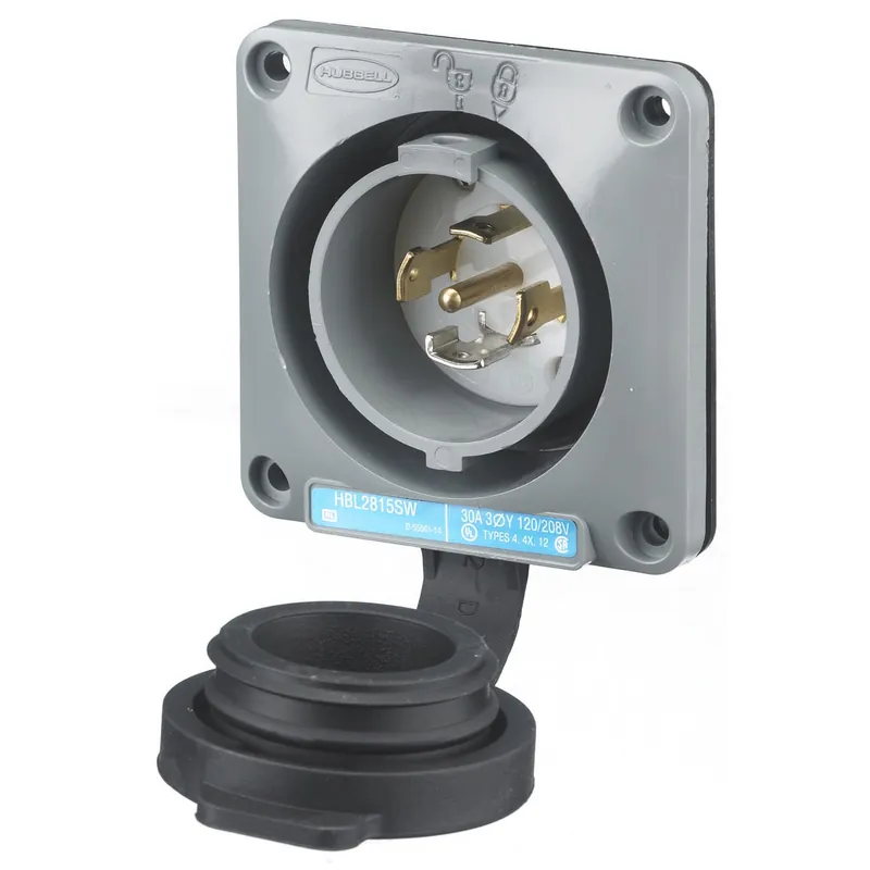 Grab Now TWIST LOCK INLET HUBW HBL2815SW INLET NMA L21 30P