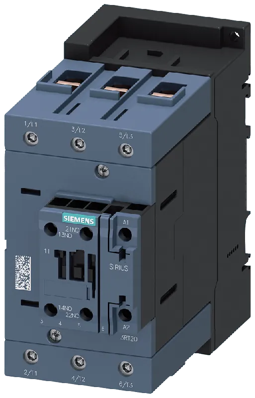 Siemens 3RT20451AK60 3-Pole Power Contactor 110-Volt AC at 50-Hz 120-Volt AC at 60-Hz 125-Amp 80-Amp Sirius Genuine