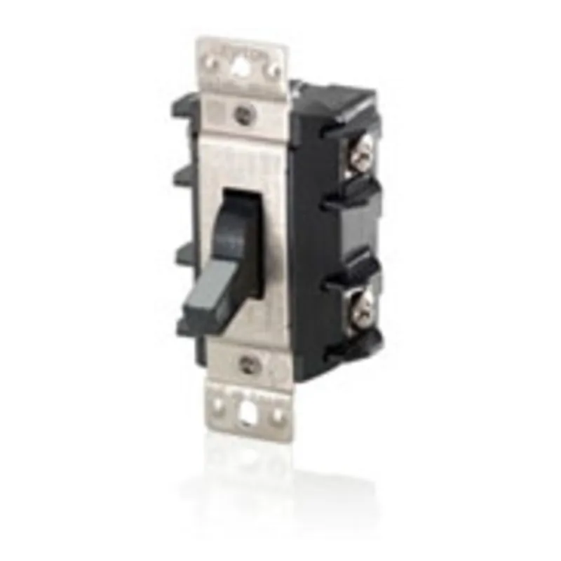 Limited Time Manual Motor Switch, 30A, 600VAC, Toggle Style, 2P, Black