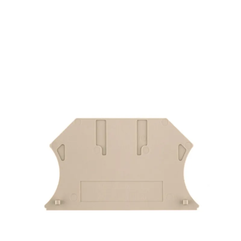 Terminal Block, End Plate, Dark Beige, 2.5mm-10mm, Snap-On Time-Limited
