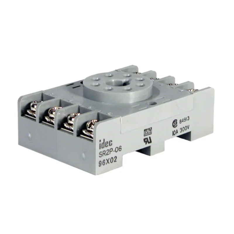 Mounting Base Socket, 8 Pin, Screw Terminal, DIN Rail Mount Wholesale