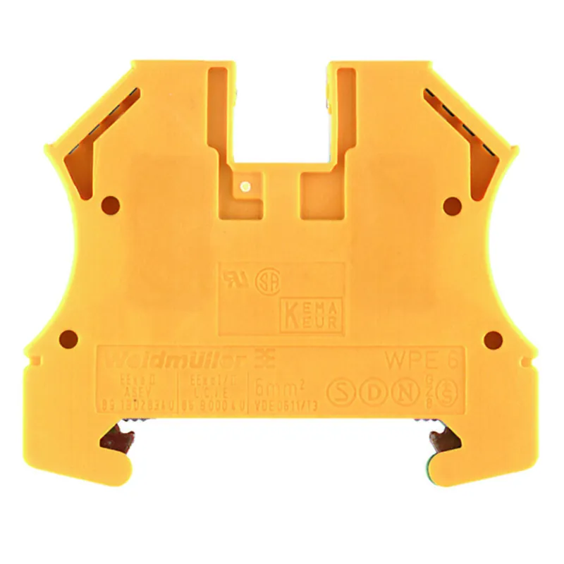 Terminal Block, Green/Yellow, W-Series, PE, 6mm, Screw Connection Limited Time