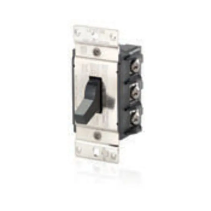 Manual Motor Switch, 40A, 600VAC, Toggle Style, 3P, Black Cheap