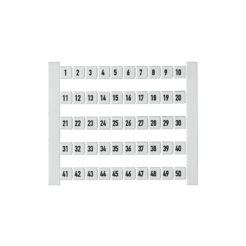 Seasonal Sale Terminal Block, Dekafix Marker, 5mm x 5mm, White, Horizontal