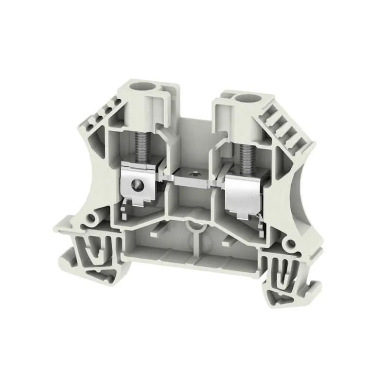 Weekend Sale Terminal Block, Feed Through, White, 6mm, Screw Connection